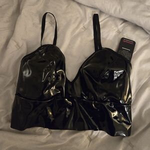NWT Commando patent bra top M